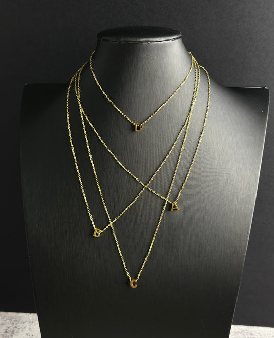 Letter Pendant Necklace