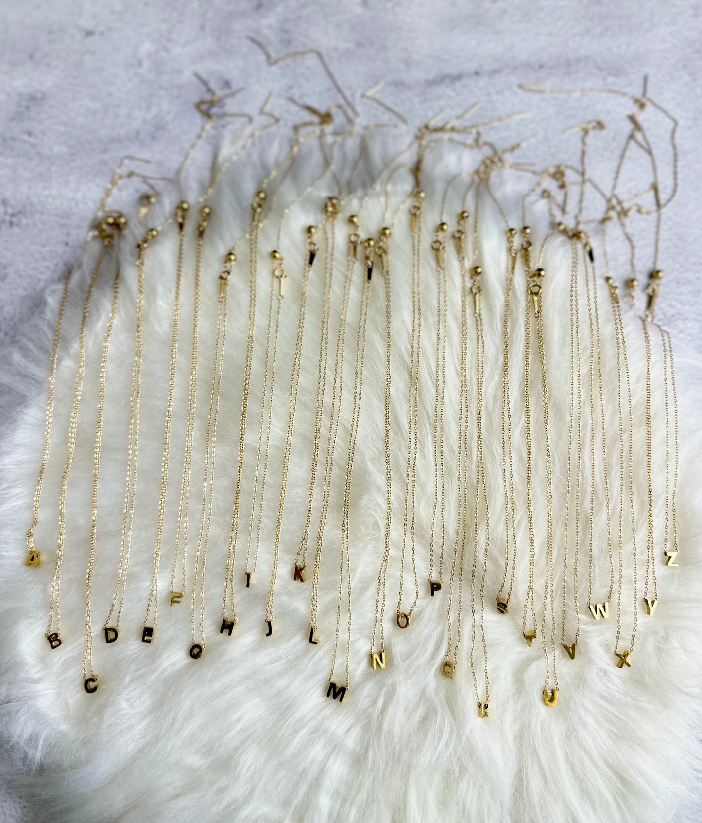 Letter Pendant Necklace